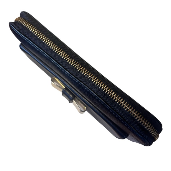 Chloe Black Wallet with Bow and Gold Accents - Picture 3 of 10